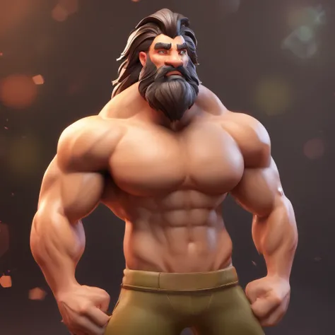 super muscular furry, lion face, hairy, body hair, big belly, flexing, huge bulge, underwear, sexy, muscles, bodybuilder, musclegut, Clean background, Good gloss, 3D rendering of,Best quality