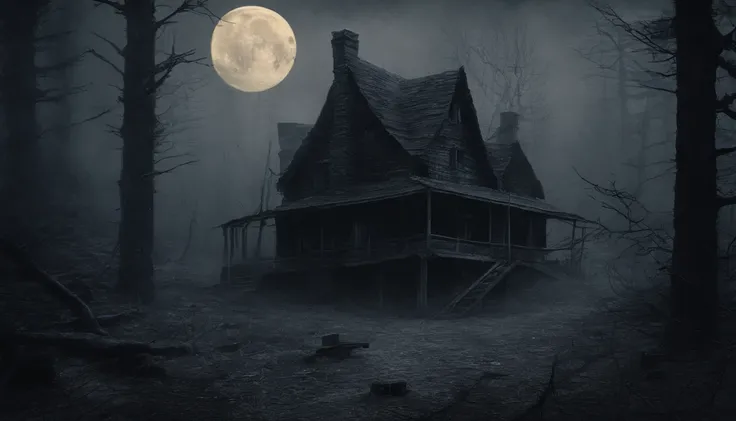 quaint and lowkey forest village hideaway, mysterious, tucked away deep in the woods, tucked away high in the mountains, tucked away the magic of the oak, tucked away the magic of the moon