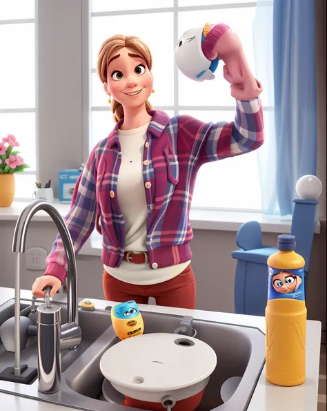 Uma mulher estilo pixar, alta qualidade, melhor qualidade