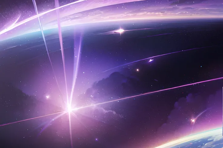 papel de parede 4k, Purple space, Domain expansion, Satoru Gojo Anime