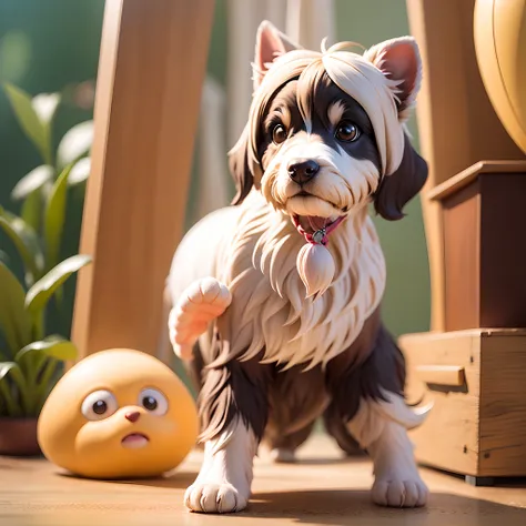 Westie Terrier estilo Pixar