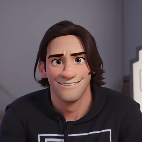 Um homem estilo disney pixar, alta qualidade, melhor qualidade