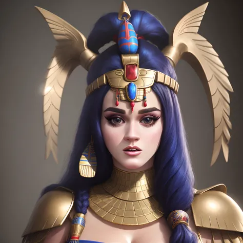 Realistic Katy Perry as an Egyptian god