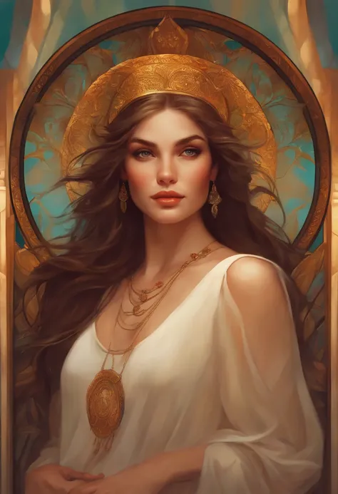 best quality, master part, Altas,1girl,beautiful face, nu, nu, colorido, Pintura estourada, art-station, arte conceitual, liso, foco nítido, illustration, dreamy magical atmosphere, Arte de Artgerm e Greg Rutkowski e Alphonse Mucha