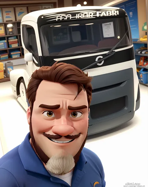 Um homem branco estilo Disney Pixar, alta qualidade, melhor qualidade