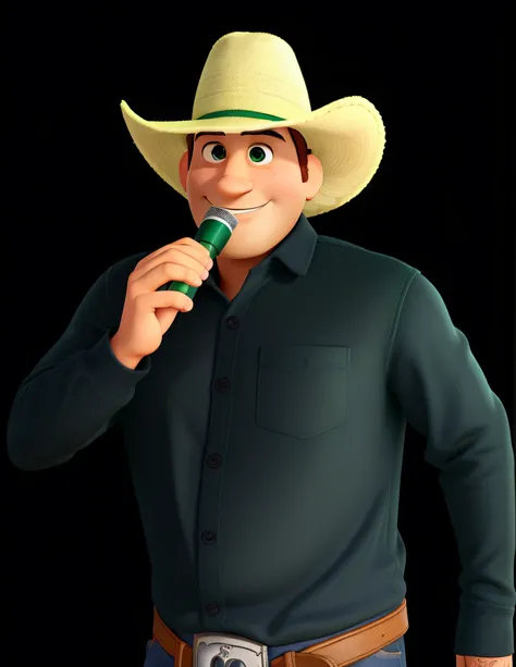 UM HOMEM BRANCO E OLHOS VERDES ESTILO PIXAR COM ALTA QUALIDADE E MELHOR QUALIDADE