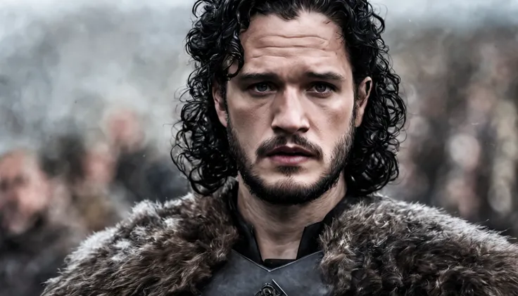 4k, hight quality, (Jon Snow), Game of Thrones, lightroom, soft light, (natural skin texture:1.2), (hyperrealism:1.1)