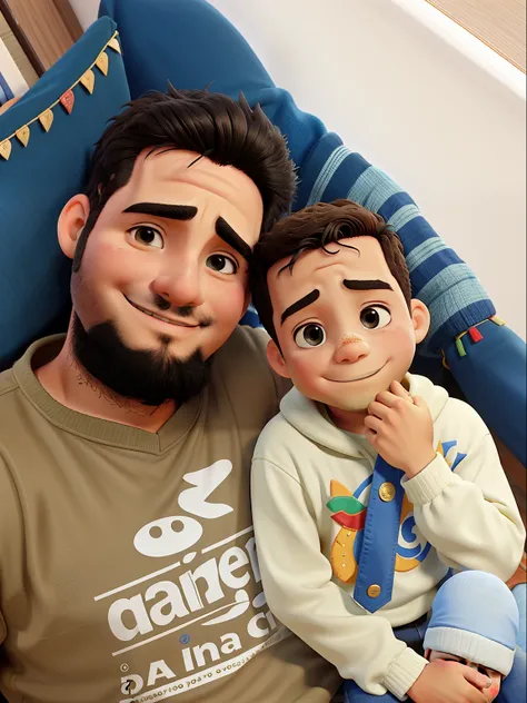 pai e filho, Pai de 22 anos e filho de 2 anos