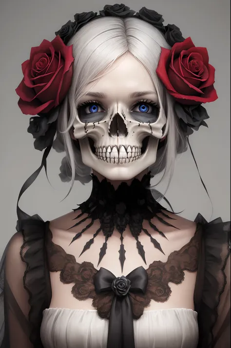 Rose skull