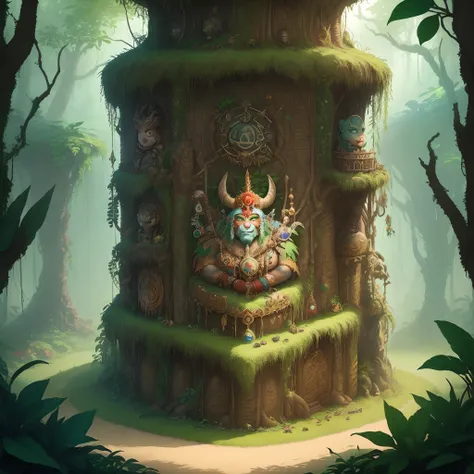 The Jungle of Gwarth, the god of life