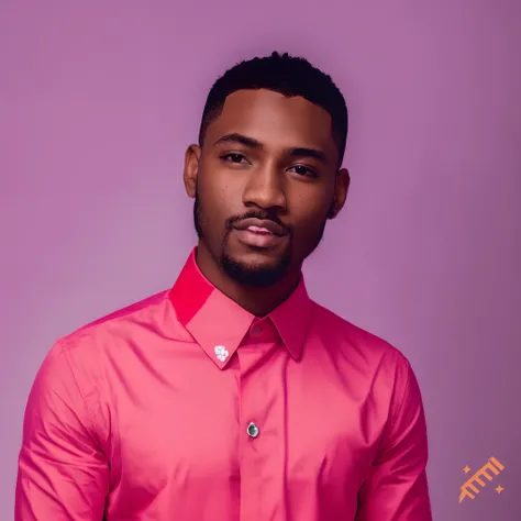 fashionable black male model showcasing a bold Hello Kitty outfit