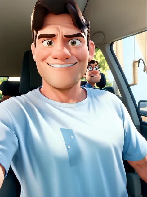 Homem estilo disney pixar, alta qualidade, melhor qualidade