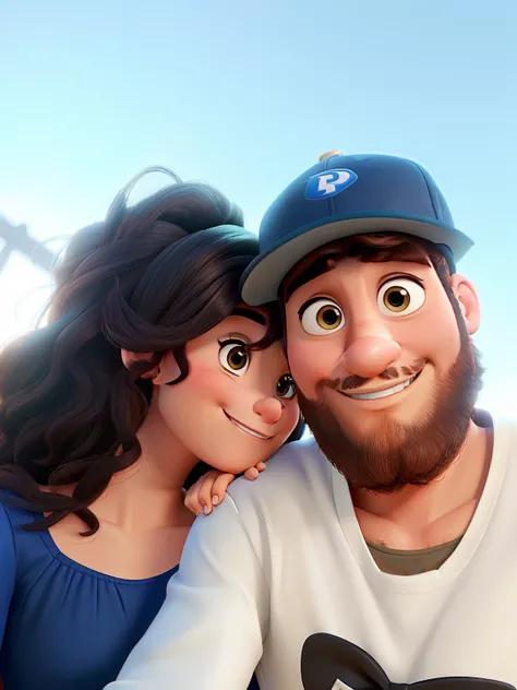 Mulher e homem estilo Disney pixar ,alta qualidade,melhor qualidade