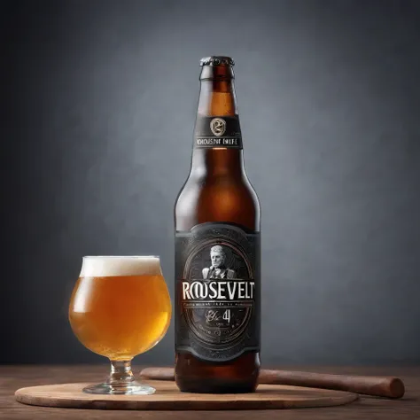 Create a marketing image for Roosevelt No. 6 beer