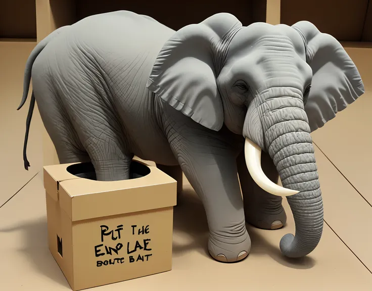 Put the elephant in a box