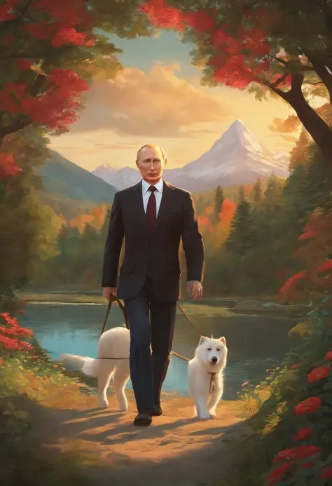 Putin with Ghibli-style animation