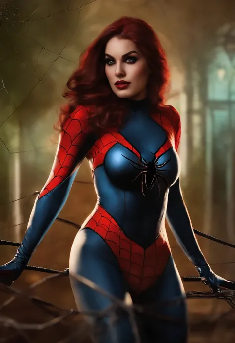 Spider girl ilwith big tits and big ass