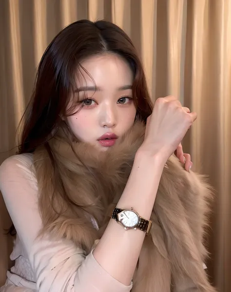 araffe woman with a leather necklace and a watch on her wrist, jinyoung shin, heonhwa choe, lee ji - eun, lee ji-eun, ulzzang, p...