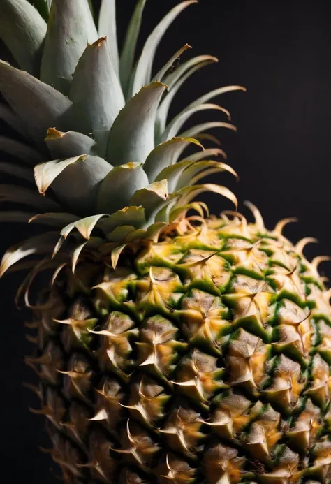 pineapple，Photogram，Slightly looking down