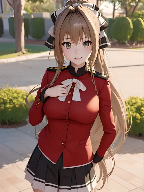 an ultra-high picture quality、(​masterpiece)、[3d images:1.5],attractive eyes、\sento_isuzu\、full-body view、a park、standing、(​mast...