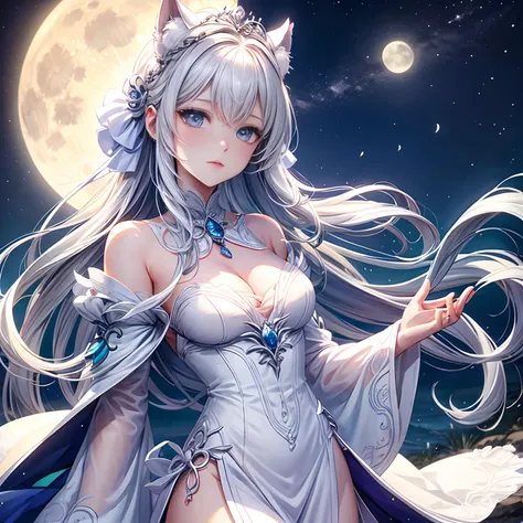 White moonlight maiden