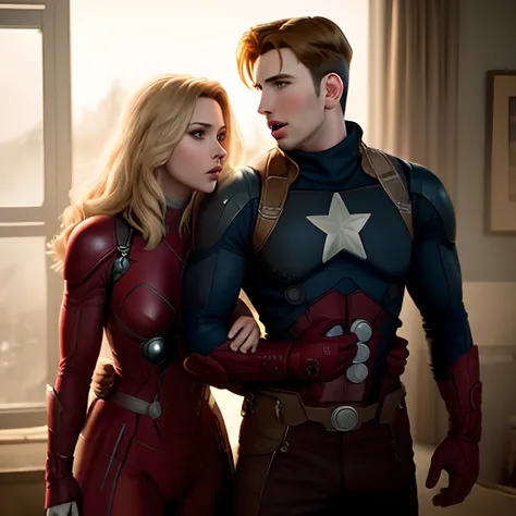 Scarlett johansson e chris evans realista