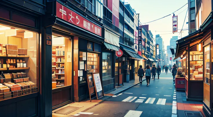 shibuya, cloth store, morning, street side, city