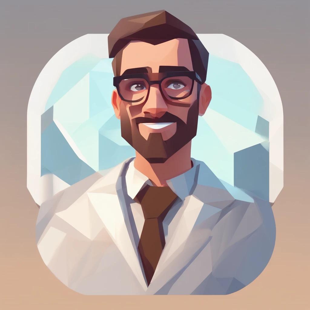 Create a poster in the style of Disney PIXAR 8k movies, The setting must be a beautiful hospital pharmacy where Pharmacist is smiling, o ambiente e com cores claras e tons de azul, ample space. A imagem principal deve ser de uma homem de 28 anos, Um belo h...