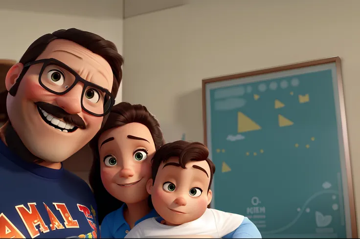 Estilo Pixar, alta qualidade