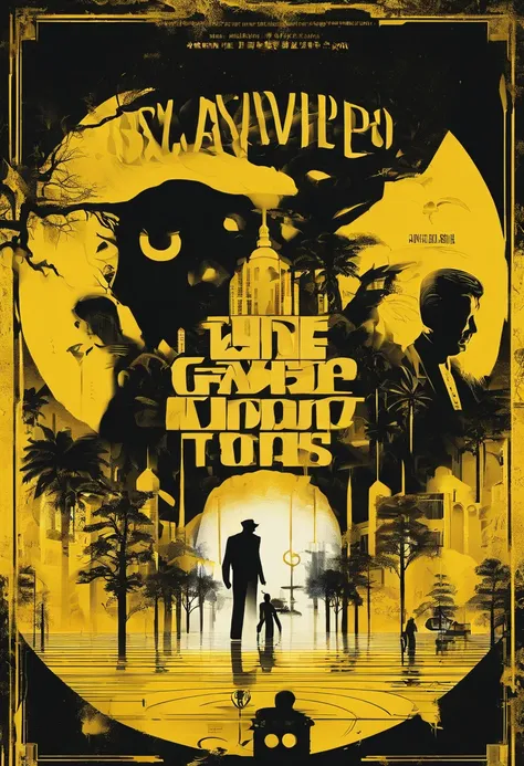 Title: “The Gambler’s Nightmare: A Casino of Horrors”

In the top half of the poster, set against a black background, is a golden-yellow silhouette of a grand, luxurious casino. The casino sparkles with an eerie glow that hints at its luxury. The casino’s ...