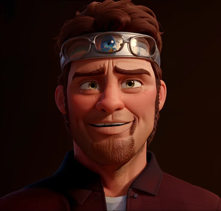 homem chorando estilo disney pixar, with tears on his face, tristre, barba e cabelo ruivo, vestindo as roupas de um rei, vestindo uma coroa dourada, Biblical character, alta qualidade, melhor qualidade