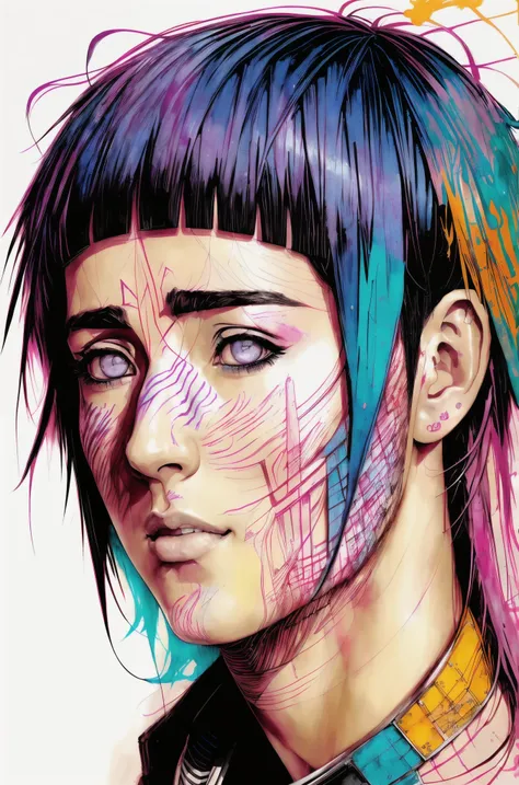 Hinata Hyuga, centrada, visual chave, intrincado, altamente detalhado, breathtaking beauty, lineart preciso, vibrante, Comprehensive cinematic, Carne Griffiths, Conrad Roset, (o retrato mais bonito do mundo:1.5)