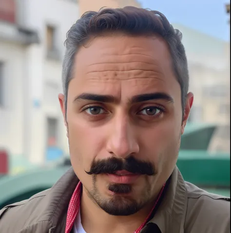 Homem com bigode e barba usando uma jaqueta marrom, Aykut Aydogdu, Aykut Aydogdu Zener, taken in the early 2020s, Ahmad Merheb, Sayem Reza, Emad Mostaque, Farid Ghanbari, foto de perfil headshot, riccardo federici, Condutor de Ene, Jamel Shabbaz