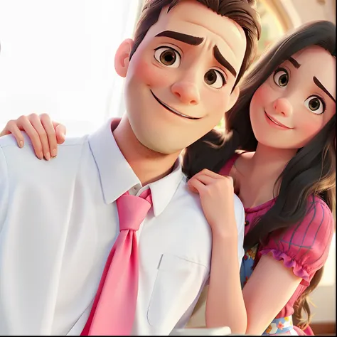 Casal feliz igual filme da Disney amor