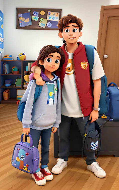 2 Pixar Style Kids, alta qualidade, School Accessories