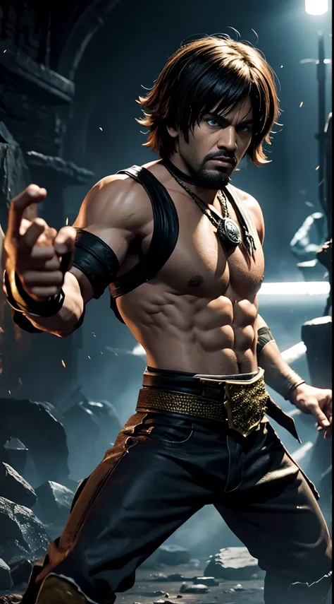 Shaggy como um personagem de mortal kombat 11