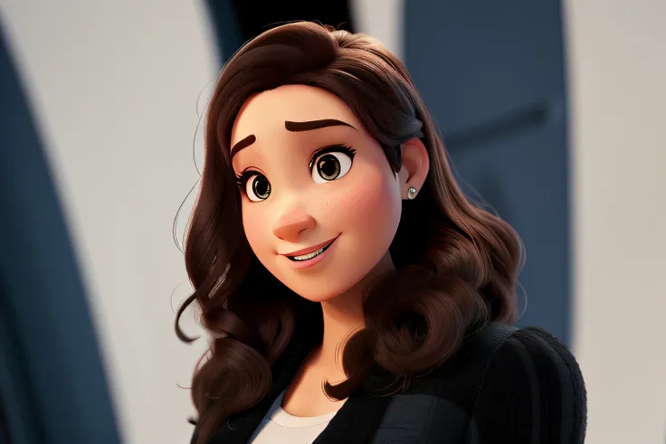 Uma mulher estilo Disney pixar, alta qualidade, 8k, melhor qualidade