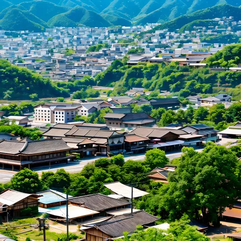 Izu Shichijo Town, Yamatokoriyama City, Nara Prefecture, Scenery of the town