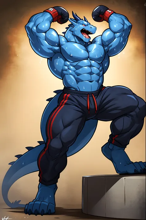 ((solo) full height):1, (anthro) blue dragon, lora, adult, mature, masculine, slim:1.2, skinny:1.2, tall:1, (correct anatomy:1.2...