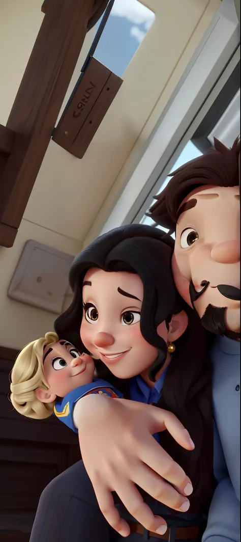 casal no estilo disney pixar, alta qualidade, melhor qualidade