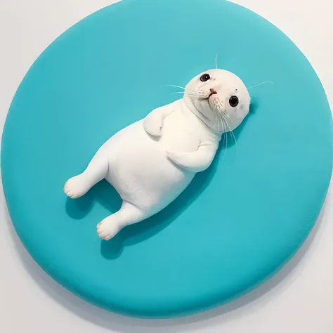 Seal, white and cute, illustration