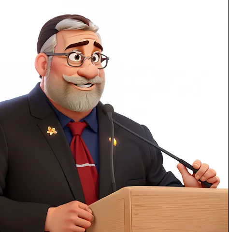 Poster no estilo Disney pixar, alta qualidade, melhor qualidade, homem sexy branco, 30 anos cabelo grisalho barba preta, musculoso, com fundo em um restaurante a luz de velas