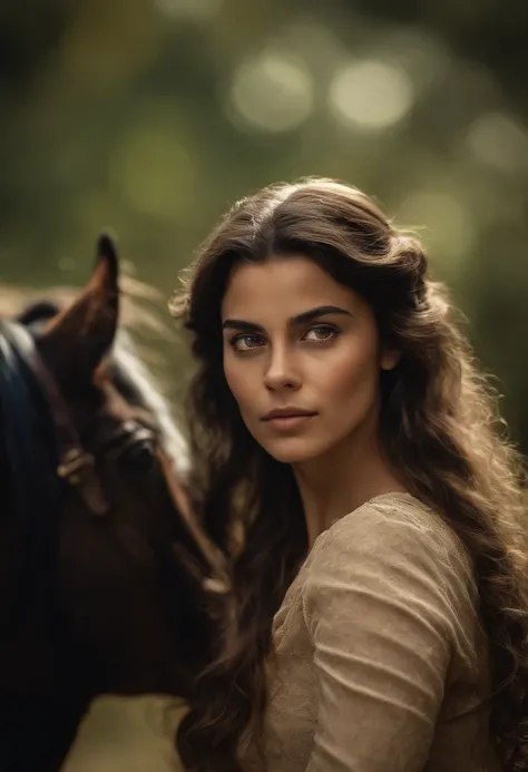 Menina crianca morena com cabelo comprido, rabo de cavalo, laco colorido, sem dois dentes da frente