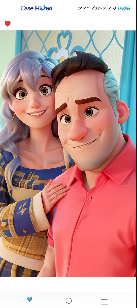 casal homem e mulher no estilo Disney Pixar, alta qualidade, melhor qualidade