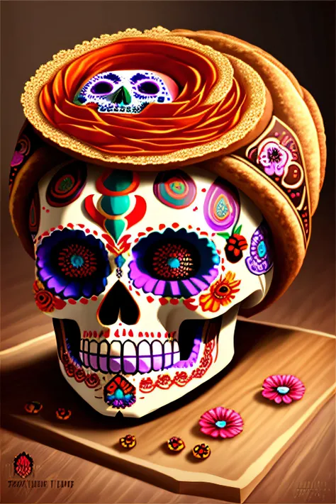 in bread style "The Day of the Dead" (The Day of the Dead