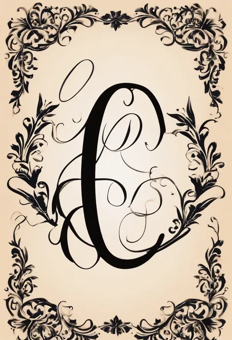 Design a stylish monogram using the initials "LC" (Legally Chic) in a cursive or elegant font. Surround it with ornate, chic elements to give it a fashion-forward feel.