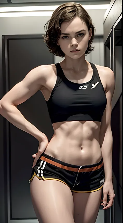 Tennage, Daisy Ridley, 18yr old, shorts, Cuerpo completo HD, 64k.