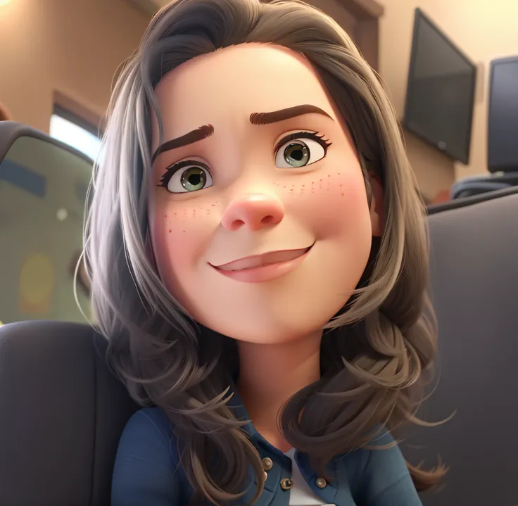 Uma mulher estilo disney pixar, alta qualidade, melhor qualidade