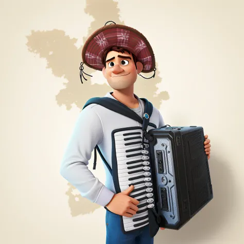 Um homem nordestino estilo pixar de alta qualidade