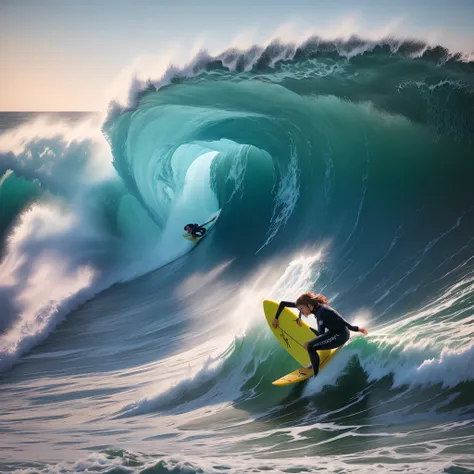 Surfista em busca das melhores ondas do mundo